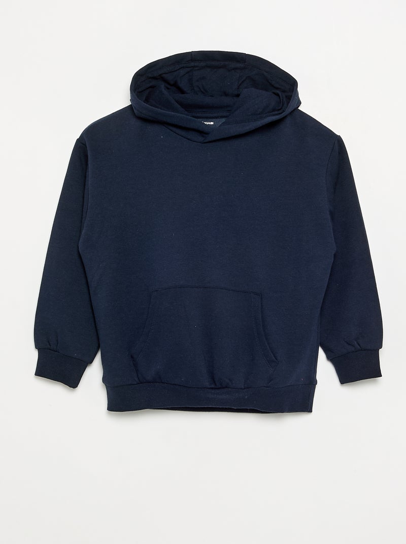 Pack de 2 sudaderas lisas con capucha Gris - Kiabi