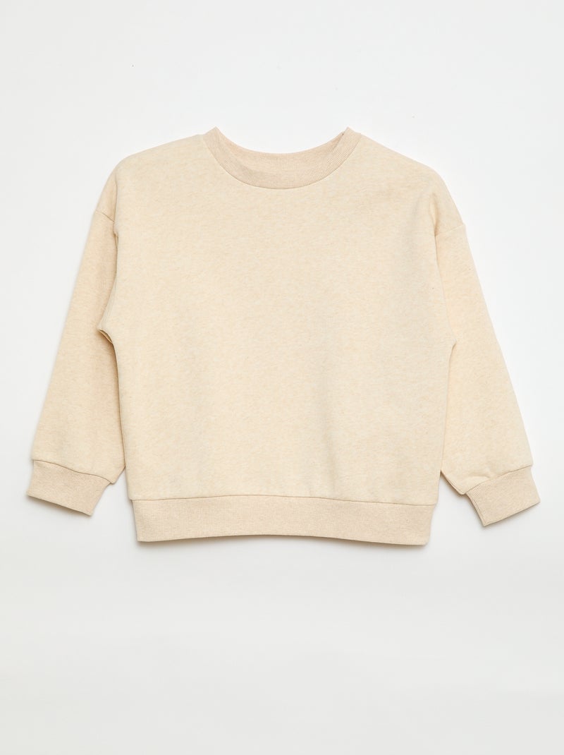 Pack de 2 sudaderas lisas de chándal Beige - Kiabi