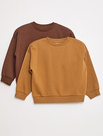 Pack de 2 sudaderas lisas de chándal