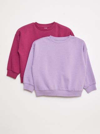 Pack de 2 sudaderas lisas de chándal