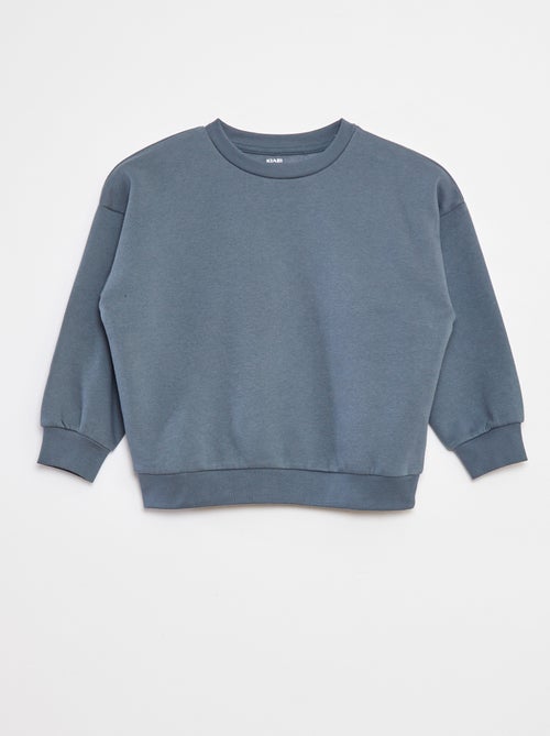 Pack de 2 sudaderas lisas de felpa - Kiabi