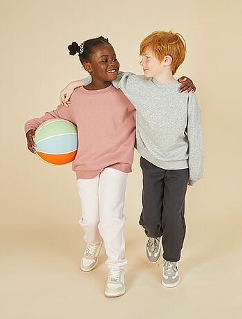 Pack de 2 sudaderas lisas de felpa