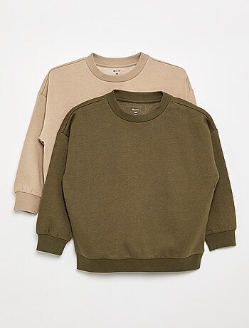 Pack de 2 sudaderas lisas