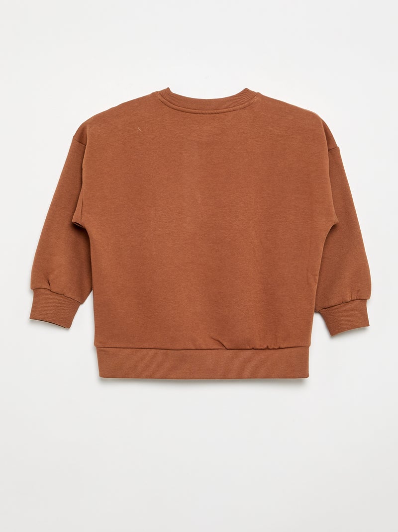 Pack de 2 sudaderas lisas Marron - Kiabi