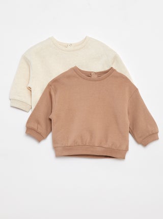 Pack de 2 sudaderas lisas oversize