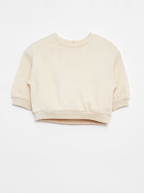 Pack de 2 sudaderas lisas oversize - Kiabi