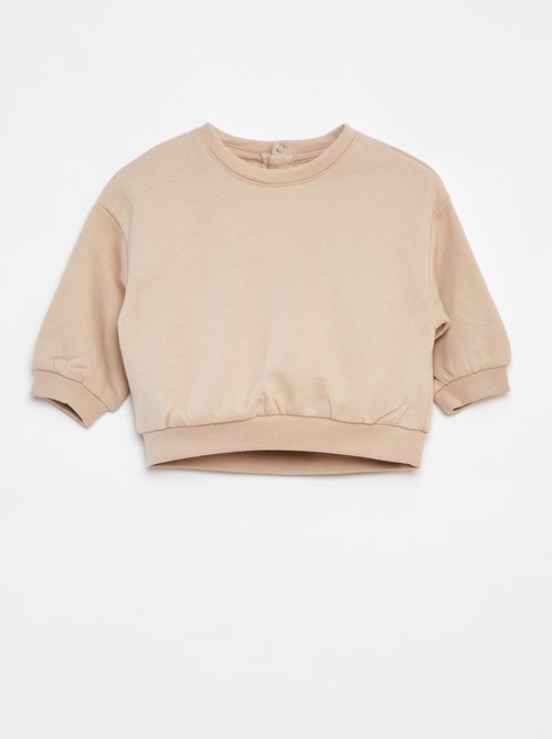 Pack de 2 sudaderas lisas oversize - Kiabi