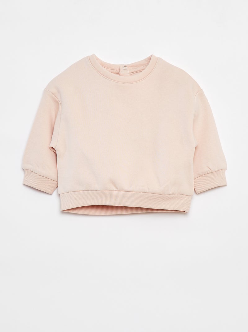 Pack de 2 sudaderas lisas oversize Rosa - Kiabi