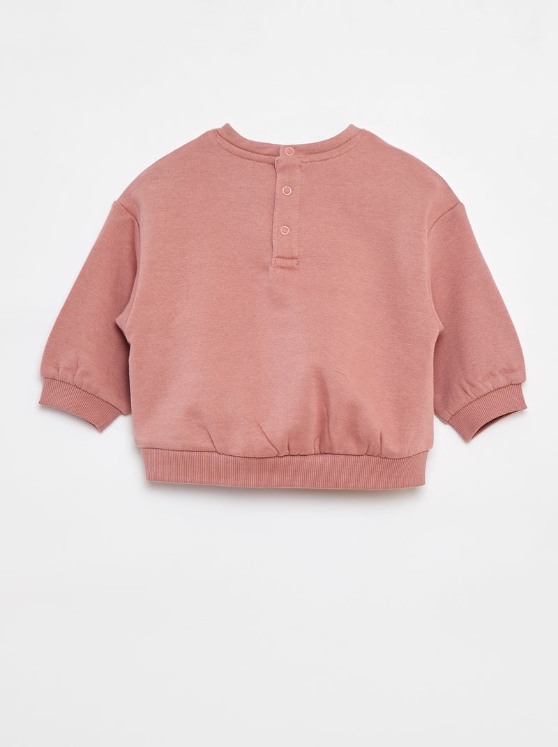 Pack de 2 sudaderas lisas oversize Rosa - Kiabi