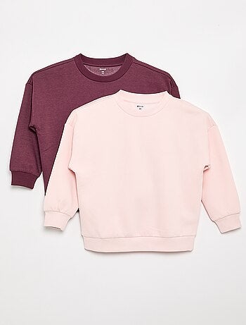 Pack de 2 sudaderas lisas