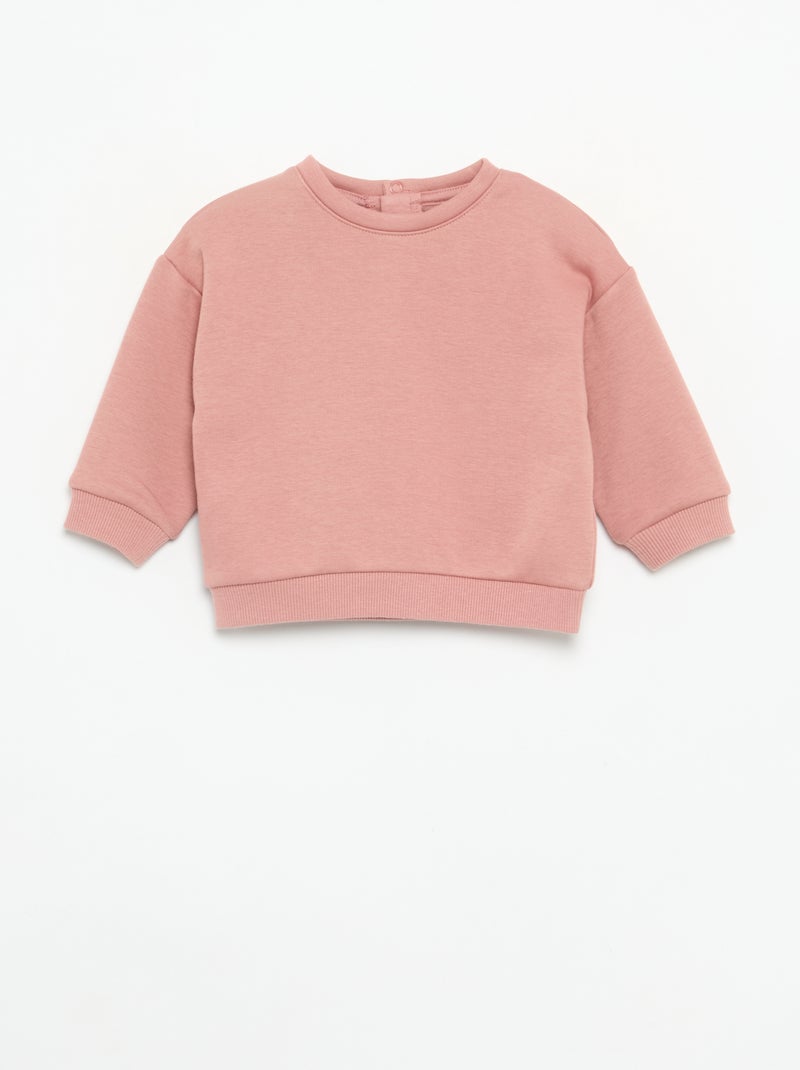 Pack de 2 sudaderas lisas Rosa - Kiabi
