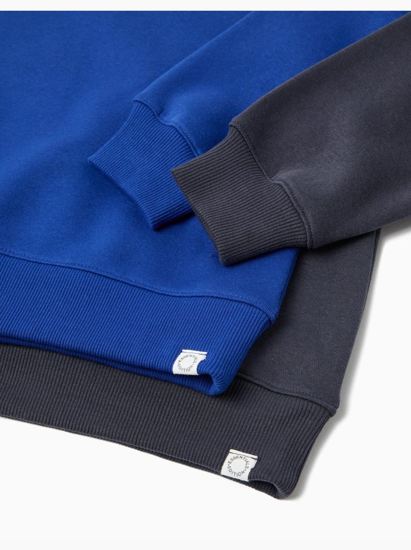 Pack de 2 sudaderas, MO Fashion Azul - Kiabi