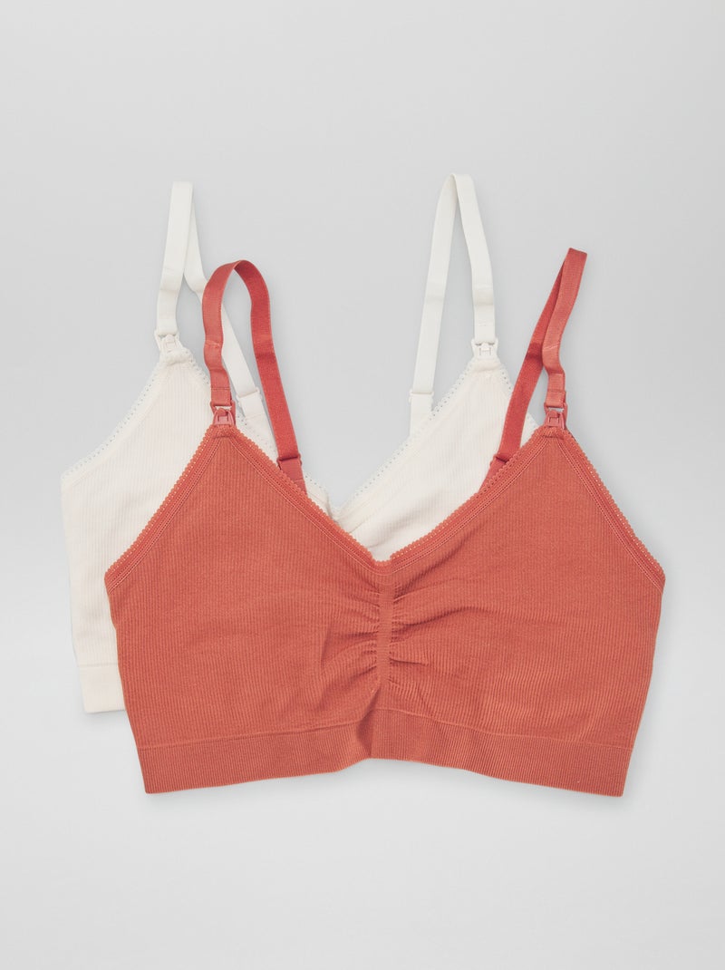 Pack de 2 sujetadores de lactancia BEIGE - Kiabi