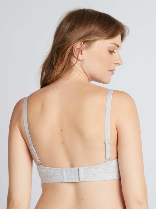 Pack de 2 sujetadores de lactancia de algodón - Kiabi