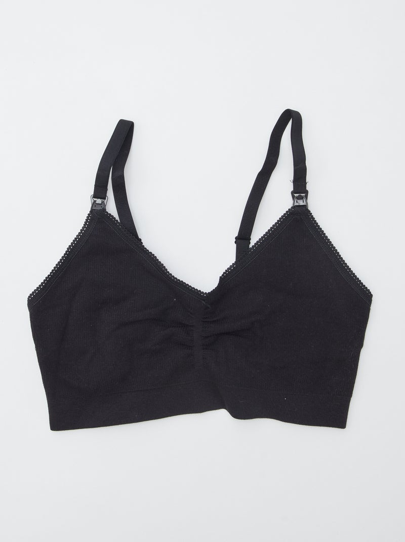 Pack de 2 sujetadores de lactancia NEGRO - Kiabi