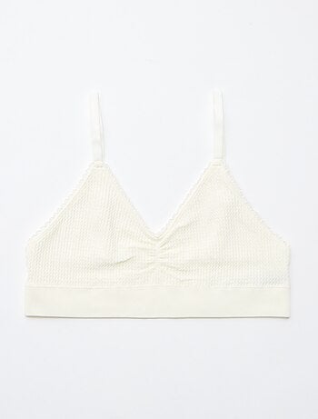 Pack de 2 sujetadores sin aros en punto texturizado