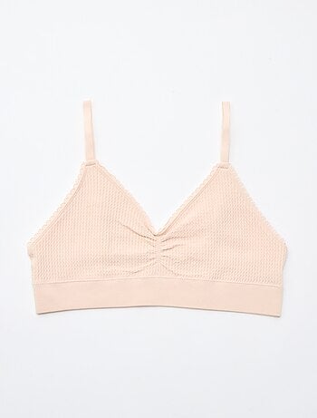 Pack de 2 sujetadores sin aros en punto texturizado