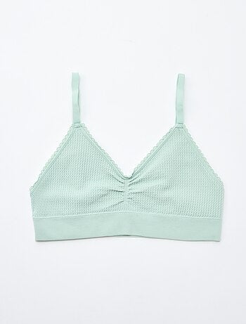 Pack de 2 sujetadores sin aros en punto texturizado