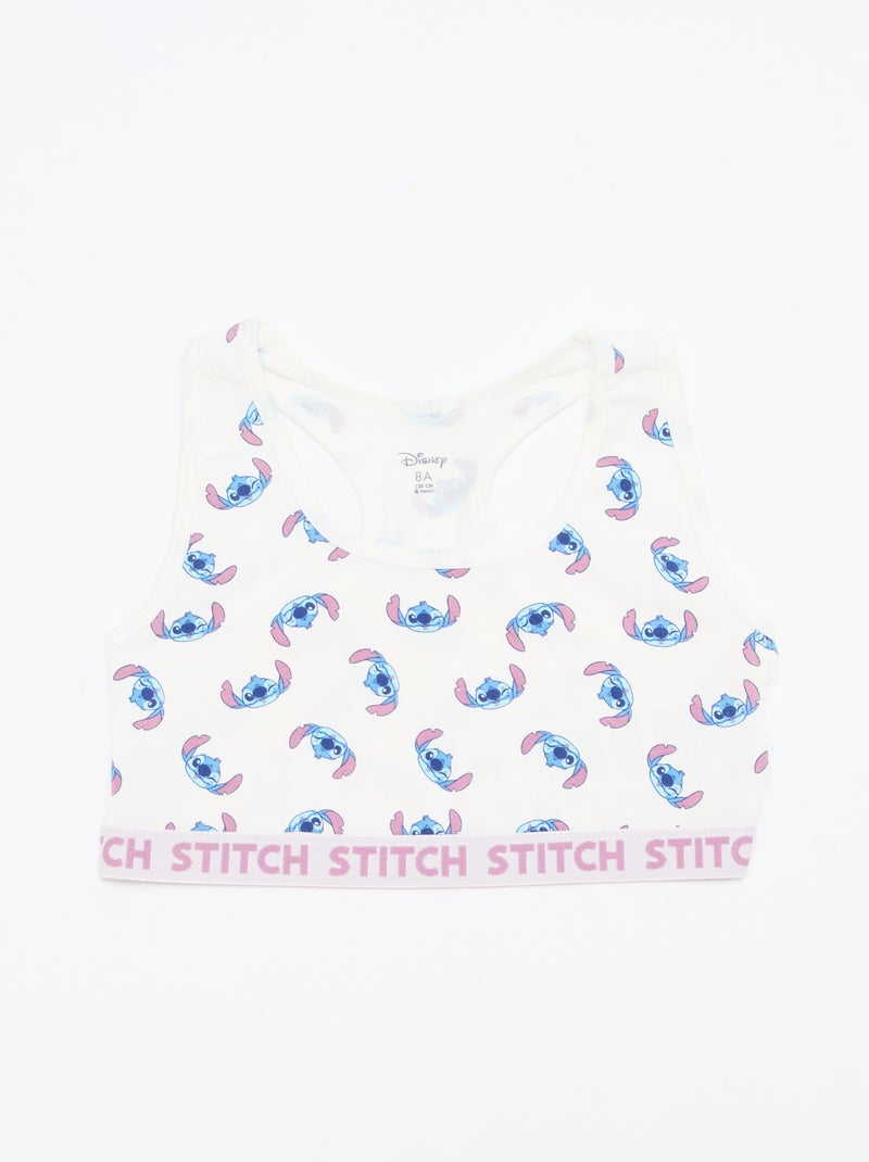 Pack de 2 sujetadores 'Stitch' Azul - Kiabi
