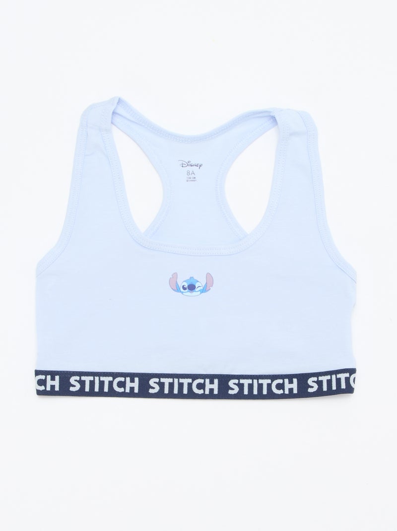Pack de 2 sujetadores 'Stitch' Azul - Kiabi