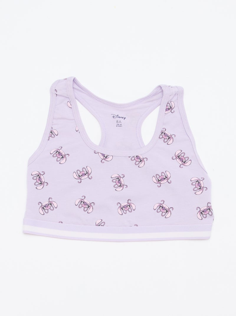 Pack de 2 sujetadores 'Stitch' Purpura - Kiabi