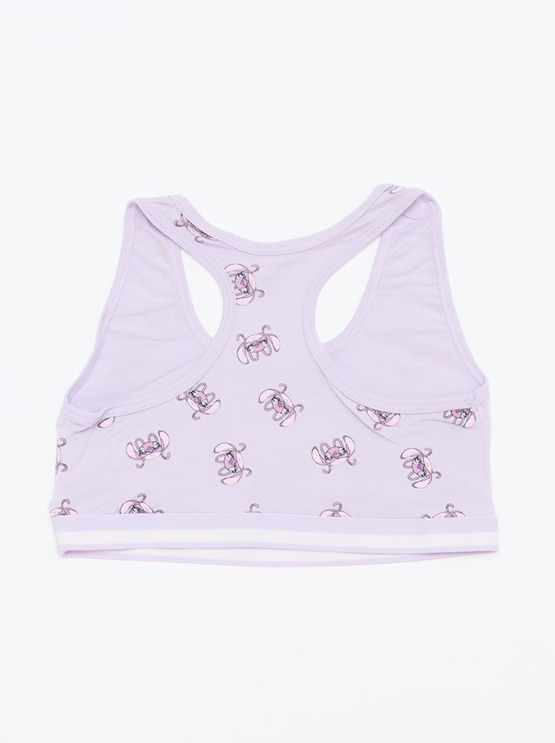 Pack de 2 sujetadores 'Stitch' Purpura - Kiabi