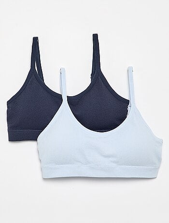 Pack de 2 tops acanalados