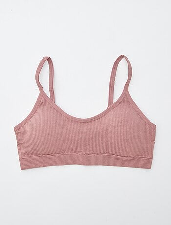 Pack de 2 sujetadores tipo top de canalé