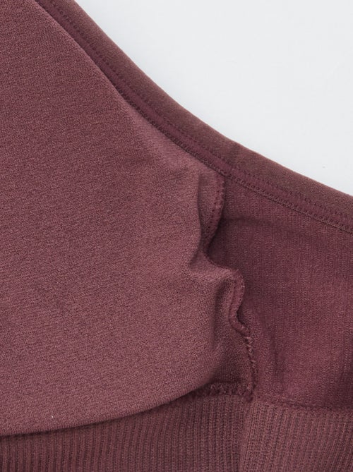 Pack de 2 sujetadores tipo top de canalé - Kiabi