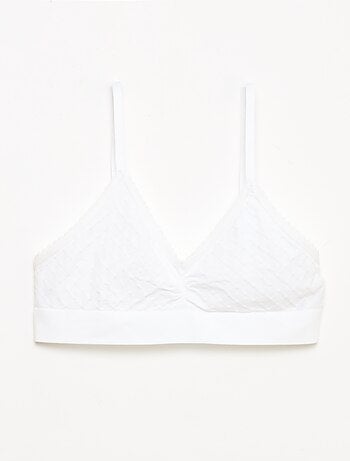 Pack de 2 sujetadores tipo top de malla acolchada