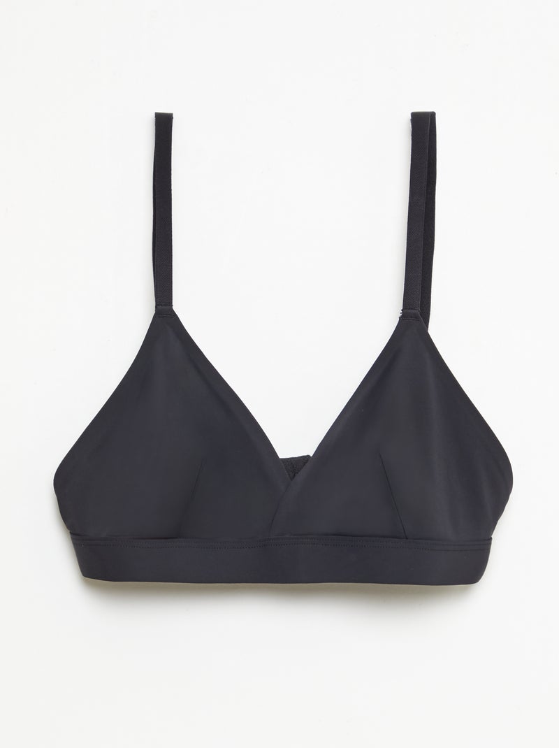 Pack de 2 sujetadores triangulares en microfibra Blanco - Kiabi
