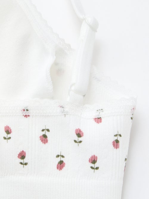 Pack de 2 sujetadores triángulo en canalé - Kiabi