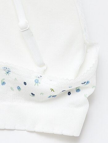 Pack de 2 sujetadores triángulo en canalé