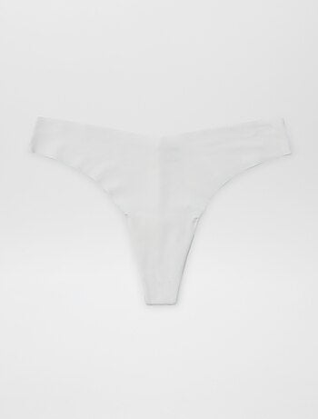 Pack de 2 tangas invisibles de microfibra