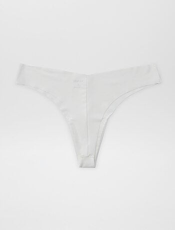 Pack de 2 tangas invisibles de microfibra