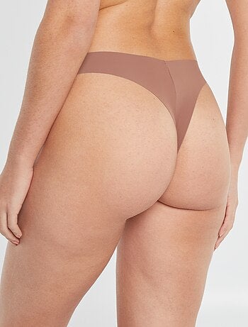 Pack de 2 tangas invisibles de microfibra