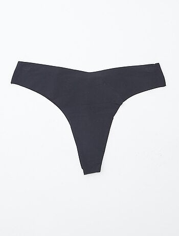 Pack de 2 tangas invisibles de microfibra