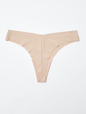 Pack de 2 tangas invisibles de microfibra