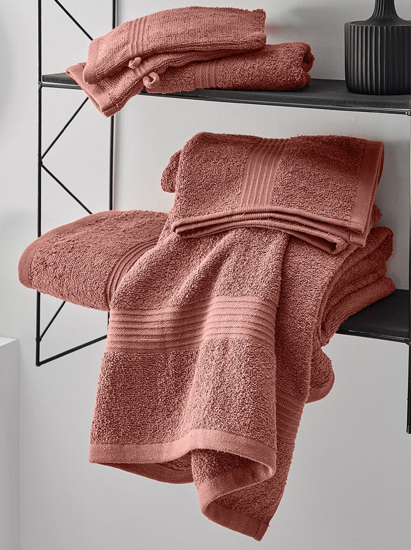 Pack de 2 toallas 30 x 50 cm TERRACOTA - Kiabi