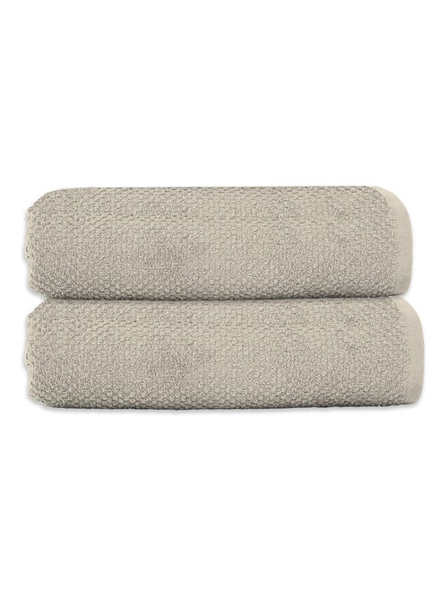 Pack de 2 toallas de baño Guy Levasseur 70 x 140 cm algodón peinado 600 GSM - Kiabi