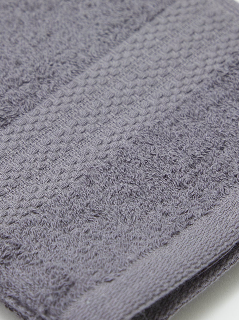 Pack de 2 toallas invitados (30x5 0cm) - Kiabi Home GRIS - Kiabi