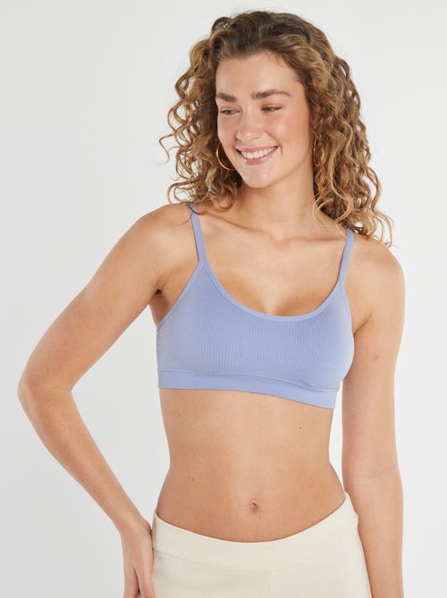 Pack de 2 tops acanalados - Kiabi