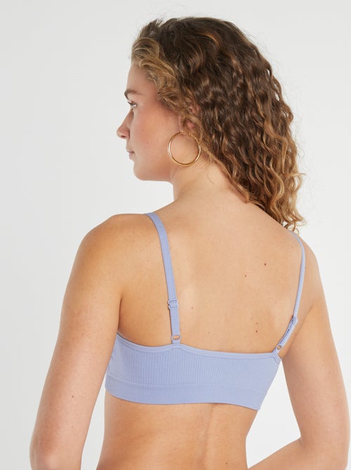 Pack de 2 tops acanalados - Kiabi