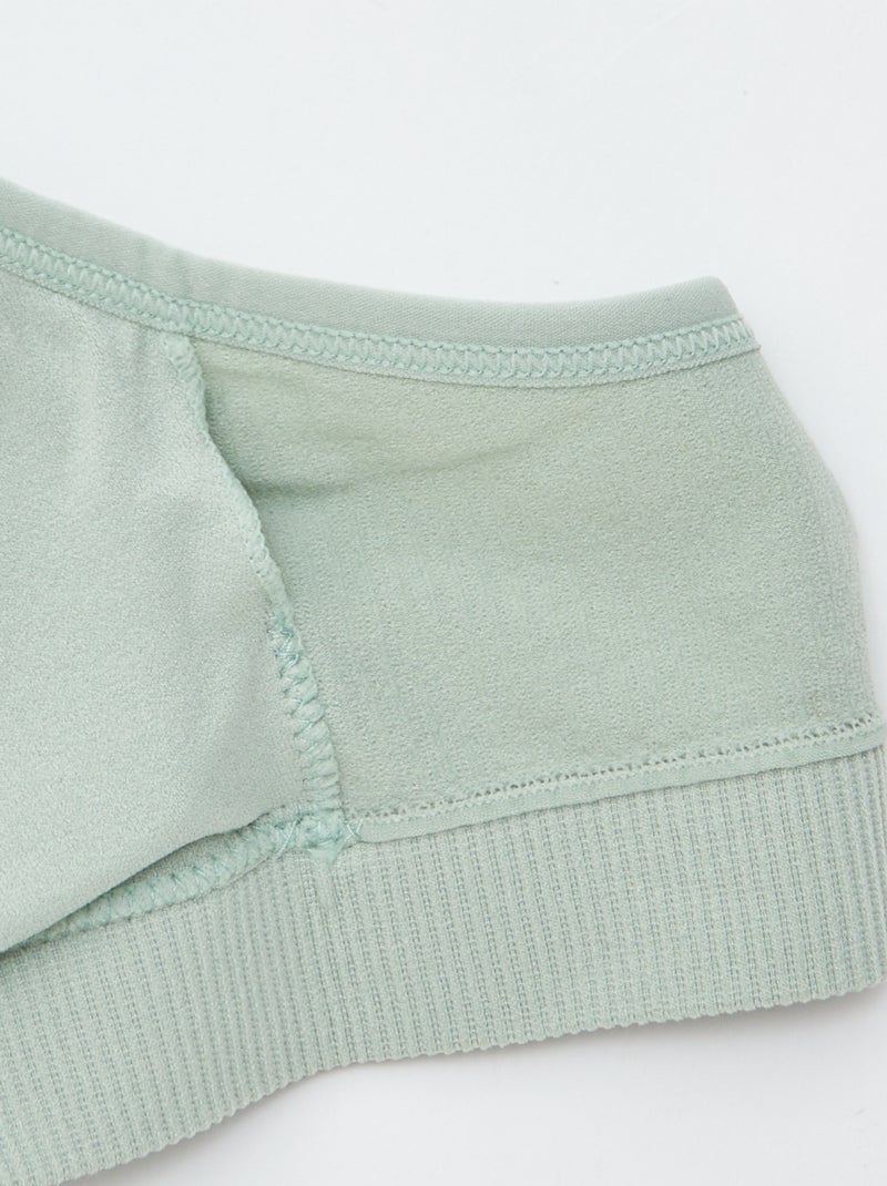 Pack de 2 tops acanalados AZUL - Kiabi
