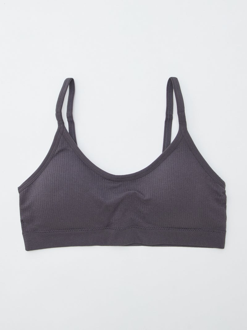 Pack de 2 tops acanalados PURPURA - Kiabi
