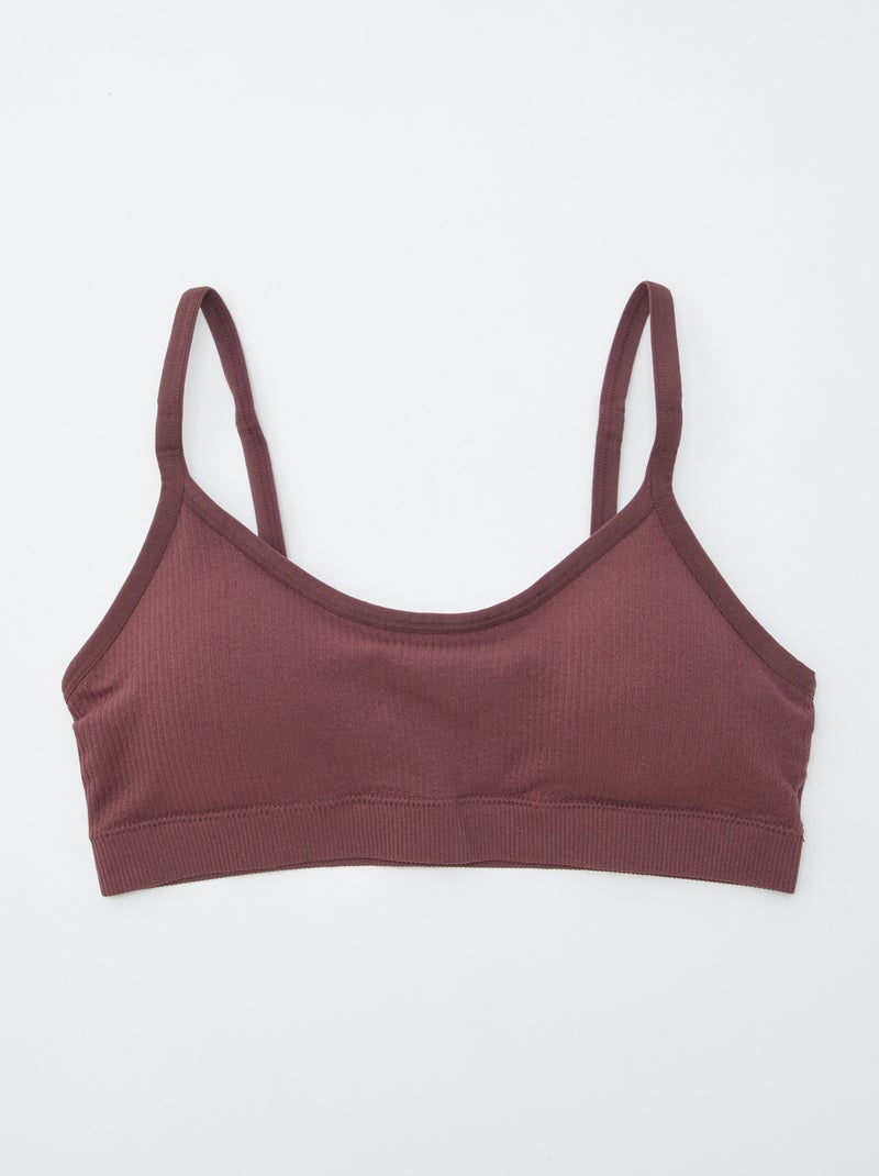Pack de 2 tops acanalados ROSA - Kiabi