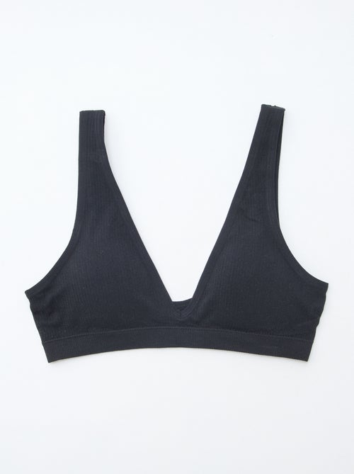 Pack de 2 tops acanalados sin costuras - Kiabi