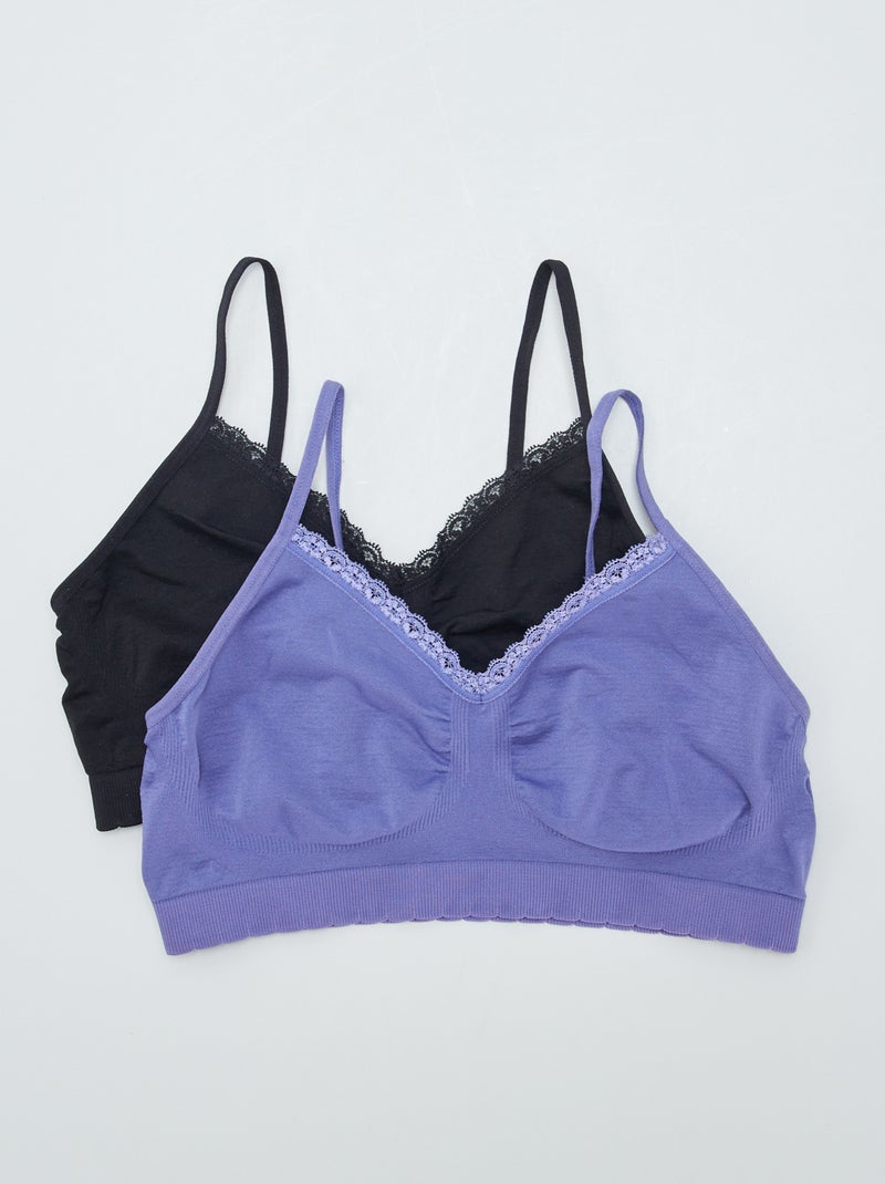Pack de 2 tops 'Billet Doux' PURPURA - Kiabi