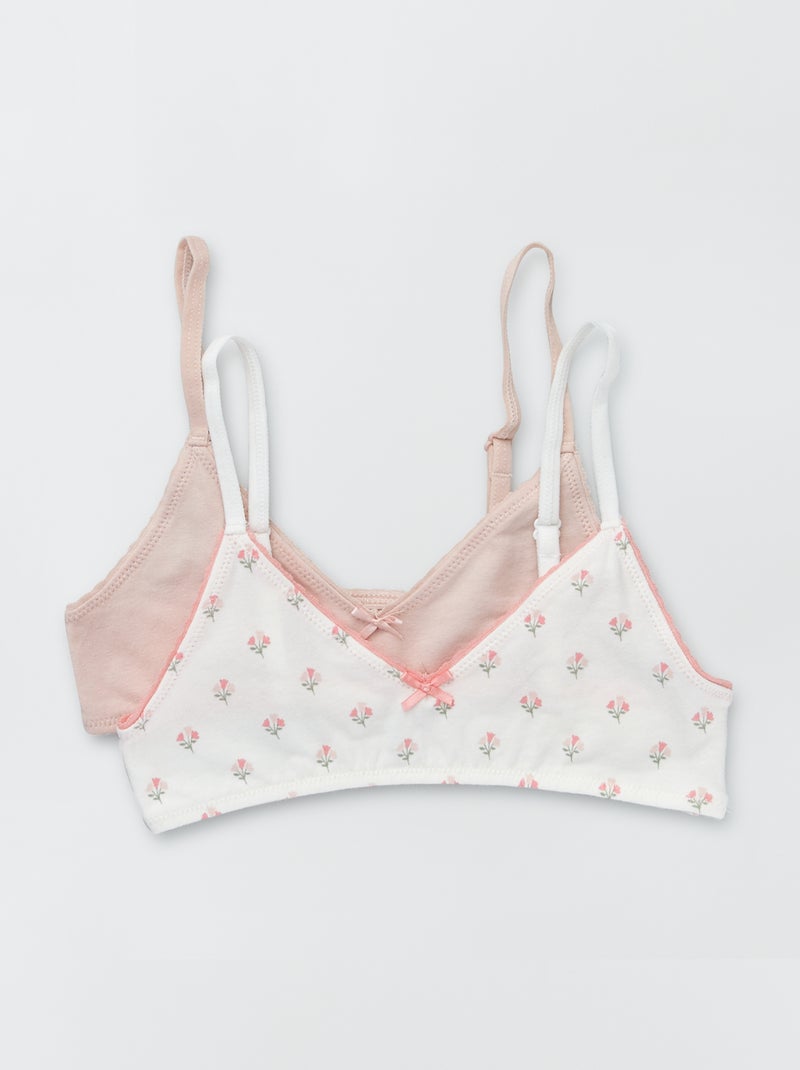 Pack de 2 tops BLANCO - Kiabi