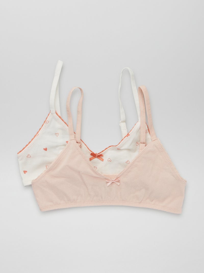 Pack de 2 tops BLANCO - Kiabi